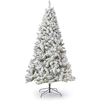 KING OF CHRISTMAS 8 Foot Prince Flock Artificial Christmas Tree Unlit | Amazon (US)