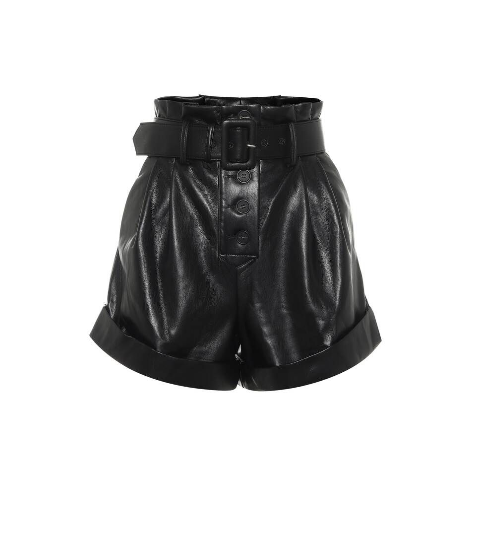 Belted faux-leather shorts | Mytheresa (US/CA)