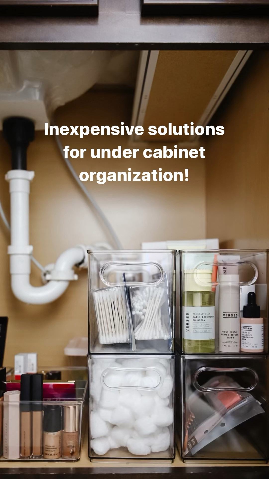 Acrylic storage, aesthetic storage, clear bins, under sink organization 

#LTKhome #LTKSeasonal #LTKVideo