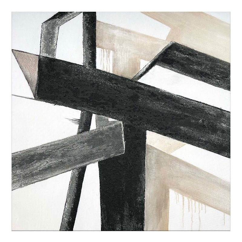 Crosby St. Abstract Canvas Wall Art, 40" | At Home