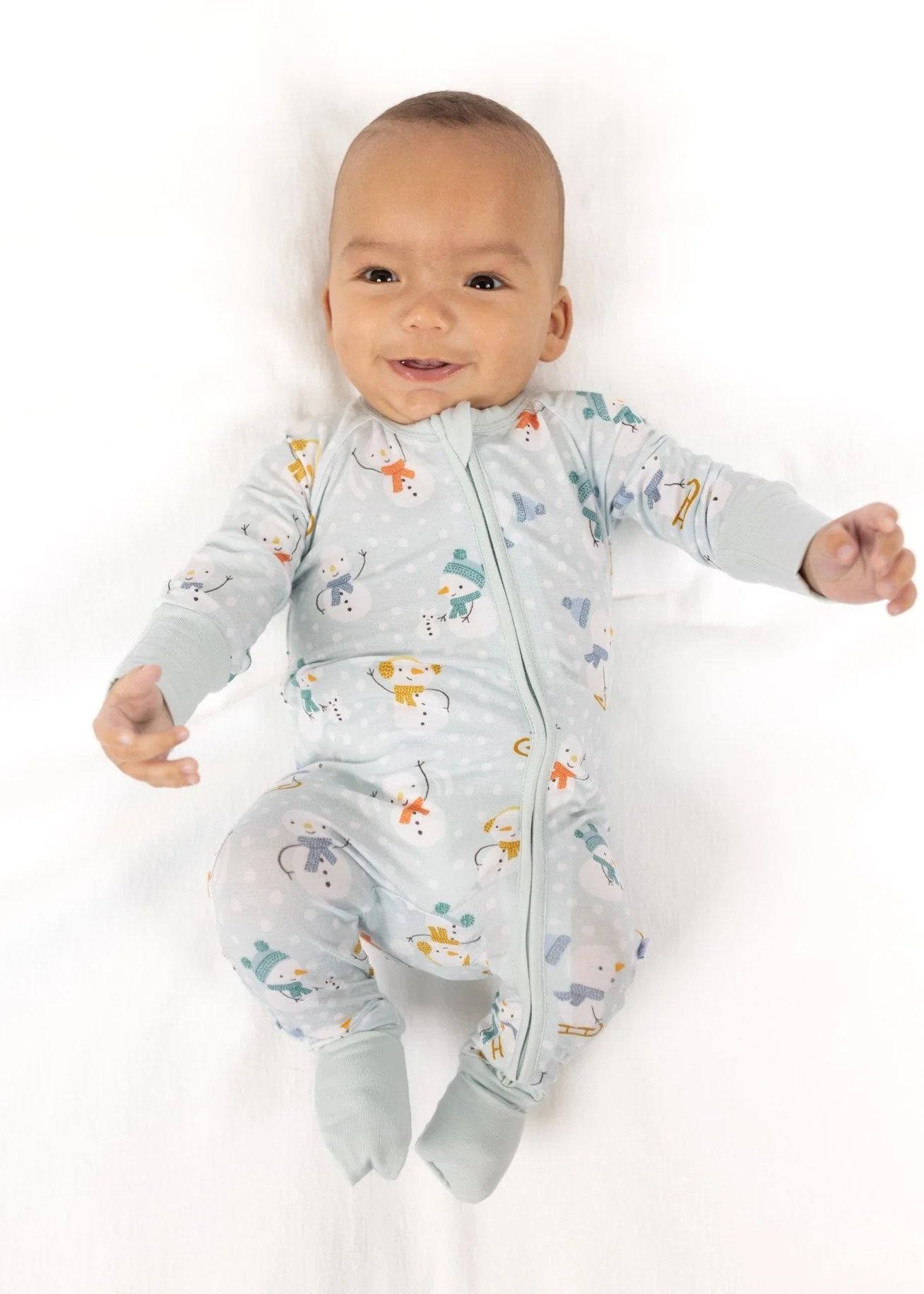 Blue Snowmen Zippy | Tiny Jams