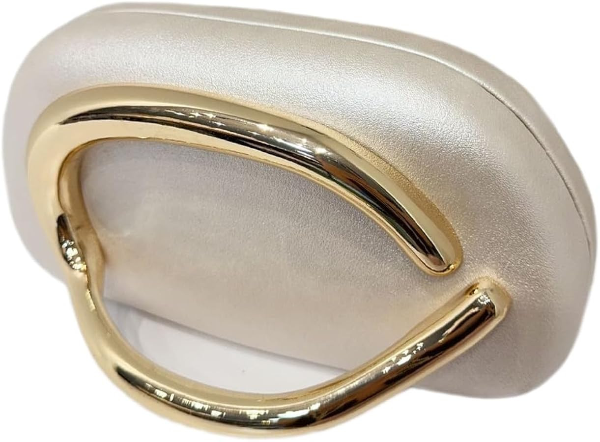 Acrylic Clutch Purse for Women Classic Round Acrylic Evening Handbag Vintage Metal Handlebars Bag... | Amazon (US)