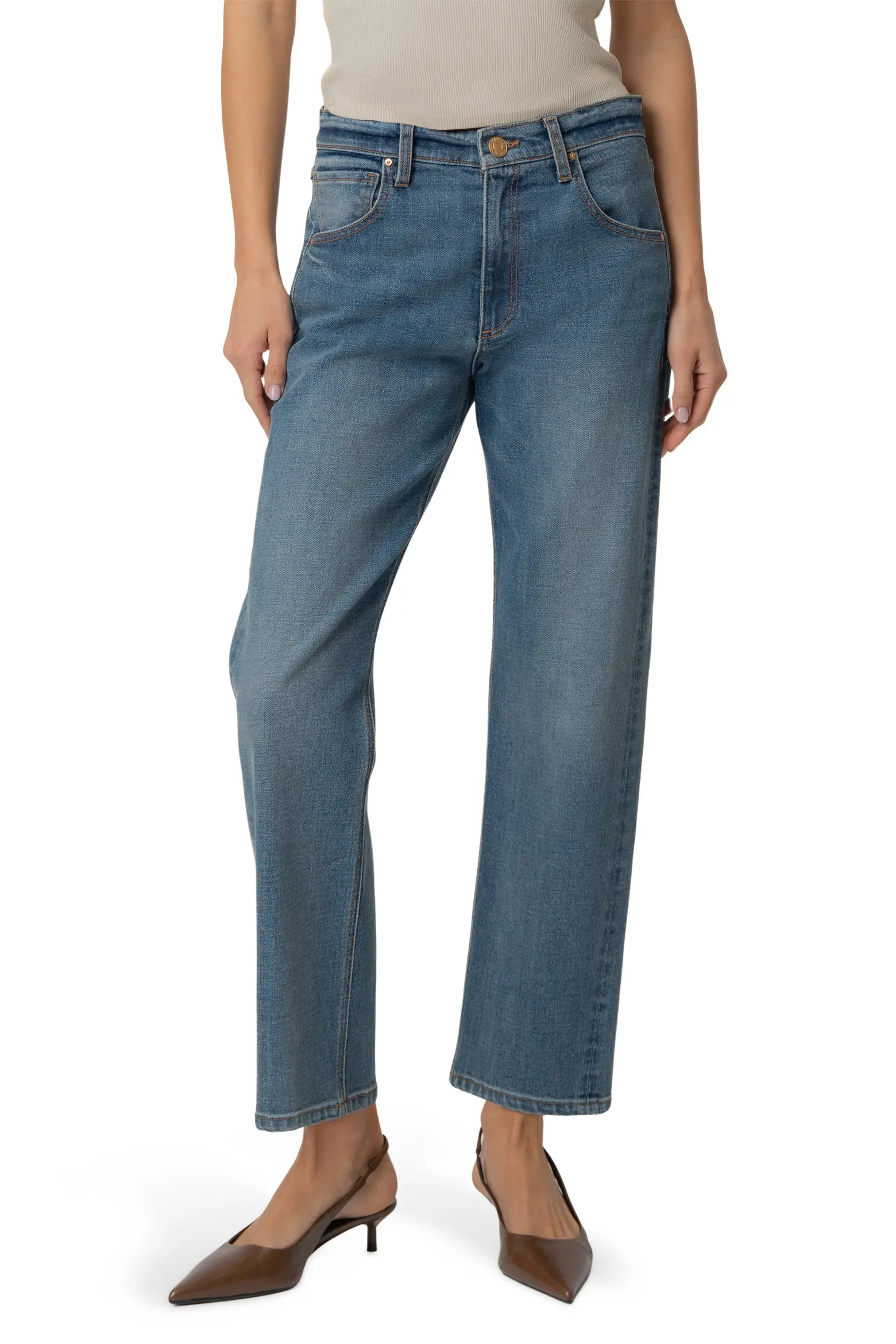 Kit High Waist Ankle Baggy Straight Leg Jeans (Women) | Nordstrom | Nordstrom