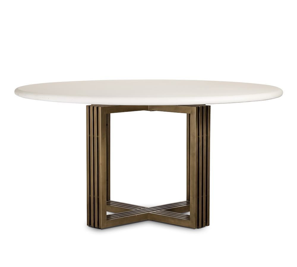 Kilmer Round Pedestal Dining Table | Pottery Barn (US)