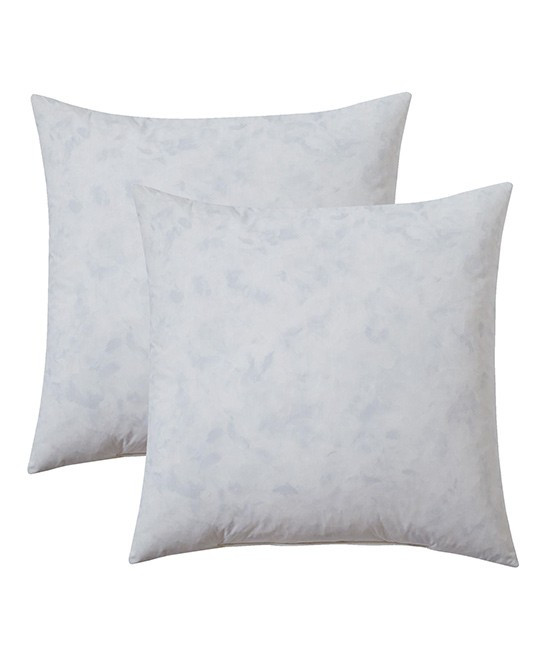 Millihome Throw Pillows White - White Throw Pillow Insert - Set of Two | Zulily