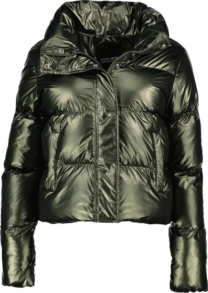 Noize Crop Metallic Puffer Jacket | Nordstrom | Nordstrom