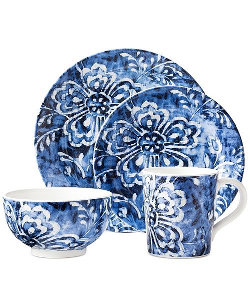 Ralph Lauren Cote D'Azur Floral 4 Piece Place Setting & Reviews - Fine China - Macy's | Macys (US)