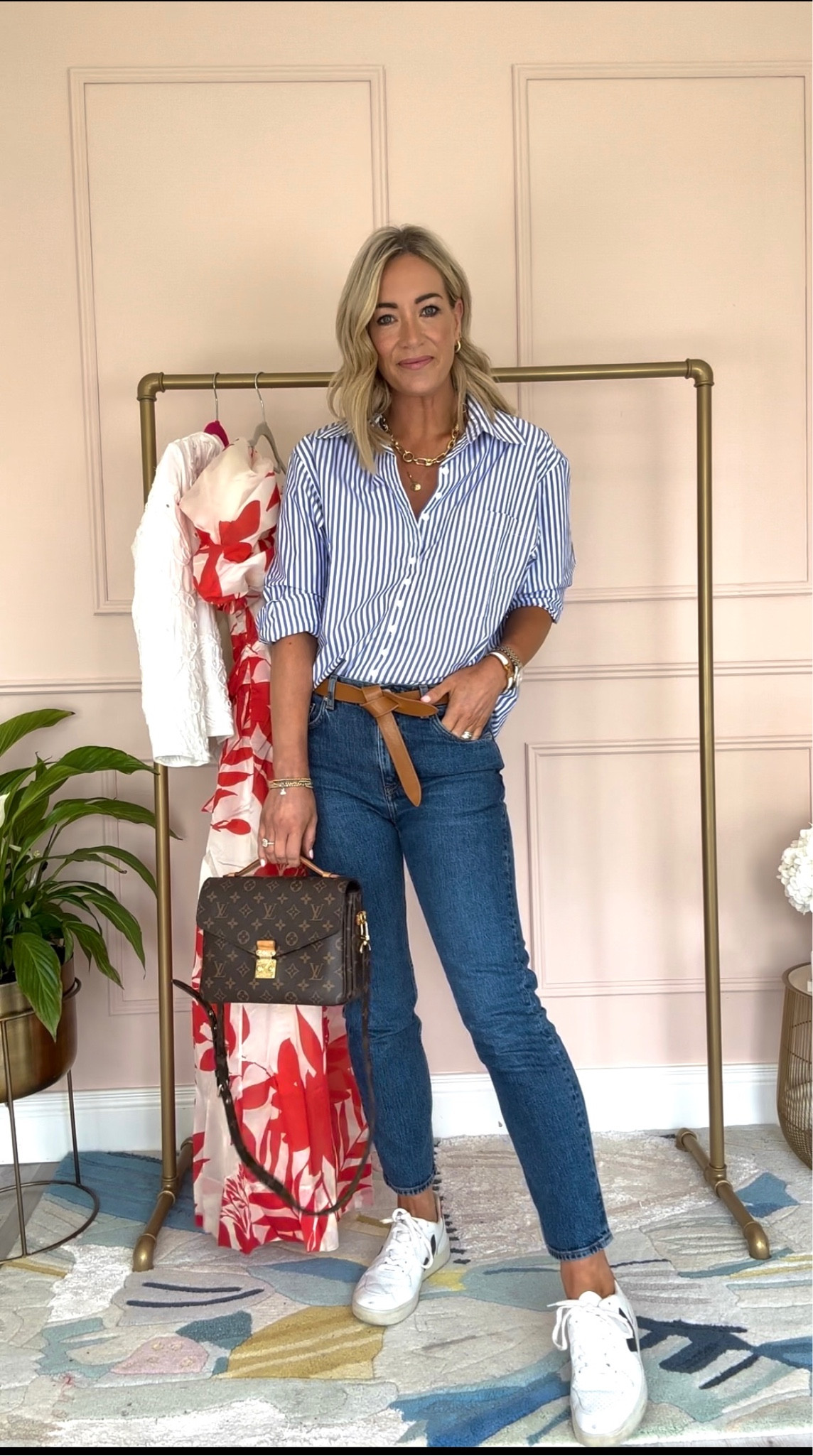 Stripes are essential in a capsule wardrobe. This oversized shirt is perfect with jeans , white jeans or over swimwear for holidays 👌 #capsulewardrobe

#LTKstyletip #LTKeurope #LTKFind