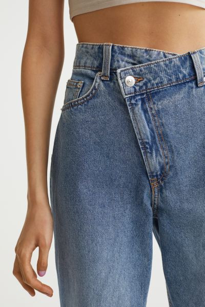 90’s Straight Baggy Jeans - Light denim blue - Ladies | H&M US | H&M (US + CA)