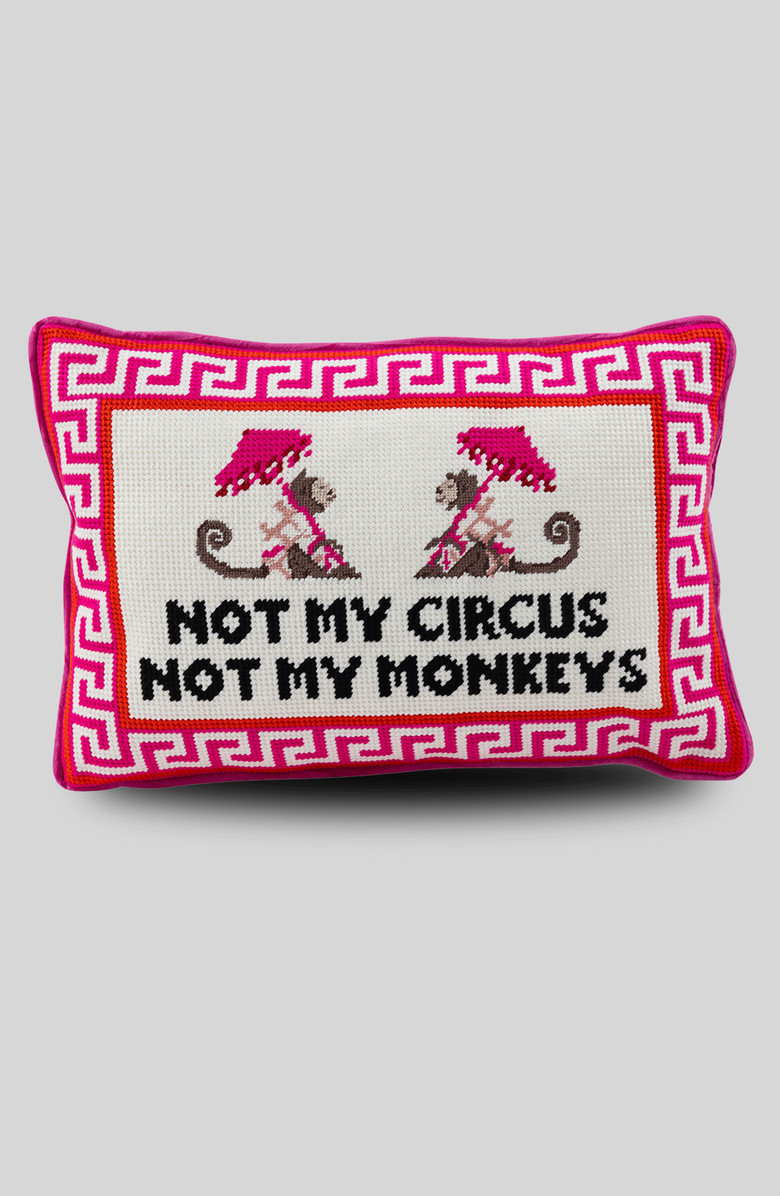 Not My Circus Needlepoint Pillow | Nordstrom