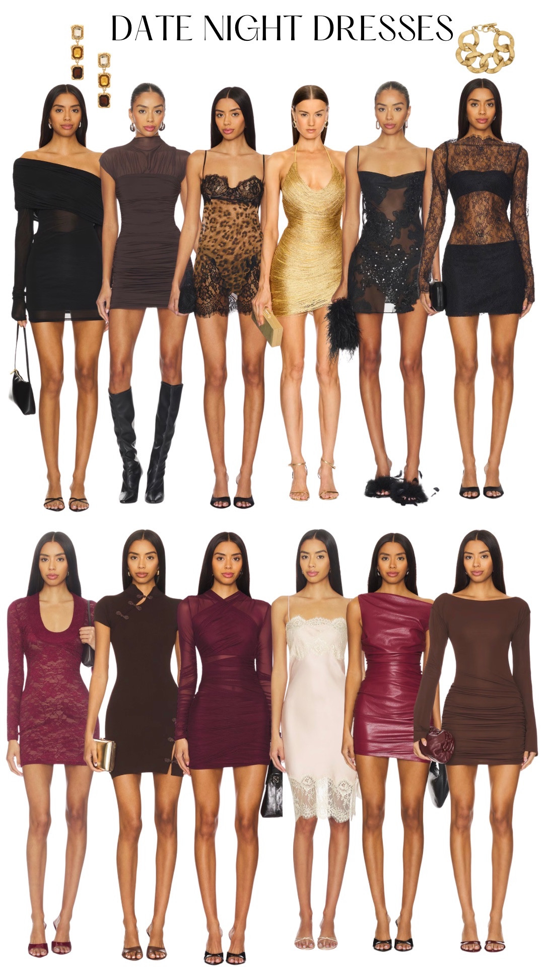 Date night outfits! Cute and sexy mini, lace, leather, sequin, fringe, leopard print and mandarin style dresses for a date night. And of course classy & chic little black dresses. 

#datenightoutfits #dress #minidress #dresses #burgundy #leapard #lace #lbt #black #fringe #leather 

#LTKTravel #LTKootd #LTKgrwm
