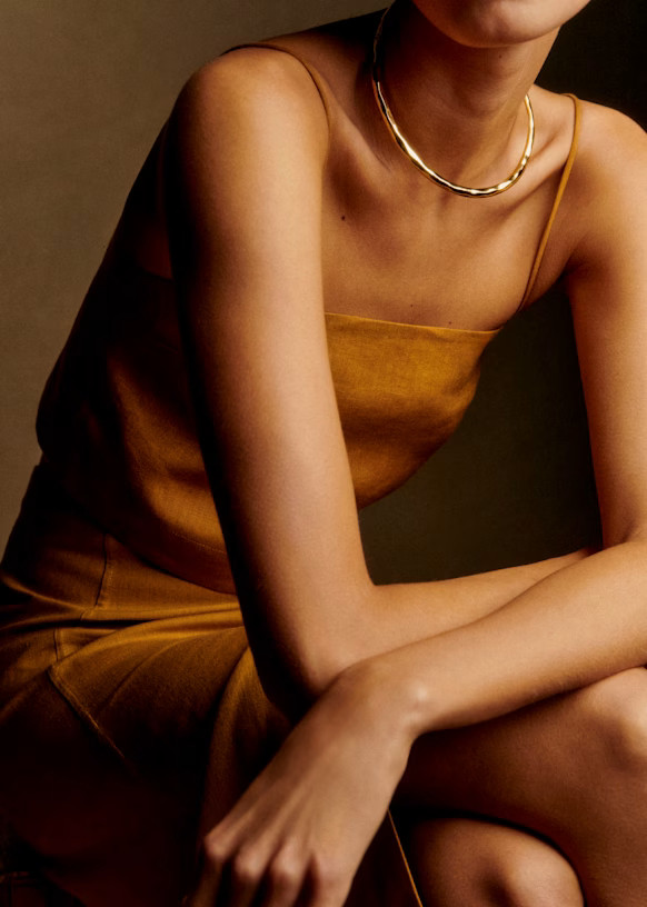 Mara Necklace - Gold - Majority recycled brass - Sézane | Sezane - UK