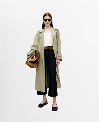 Women's Soft Belt Trench Coat | Macy's