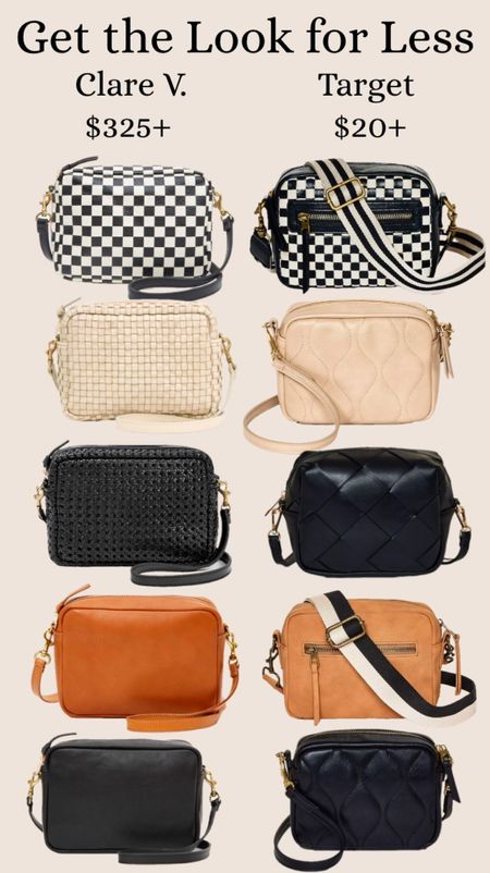 
Get the look for less! These Clare V. Midi sac bags are so popular and cute! They’re made of real leather and available in almost 20 colors. The target options are faux leather, available in almost 10 colors, and come in faux leather or canvas options. The Clare V. Bags are $325 and up, but the Target options start at just $20!
…………..
cube purse rectangular crossbody leather crossbody woven leather purse clare v. Bag clare v. Purse clare v purse clare v bag small purse small bag travel bag clare v dupe clare dupe crossbody bag leather purse leather bag cute purse valentine’s day purse Valentine’s Day gift under $25 Valentine’s day gift for girls valentine’s day gift for wife valentine’s day gift for teens spring break essentials spring trends green purse pink purse spring break purse spring break bag $20 purse target new arrivals target purse target bag canvas purse canvas bag crossbody under $25 crossbody under $20 purse under $25 purse under $20 get the look for less Clare v. Grande Fanny Clare v grande Fanny belt bag Fanny pack large belt bag leather belt bag leather Fanny pack 

#LTKitbag #LTKworkwear #LTKfindsunder50