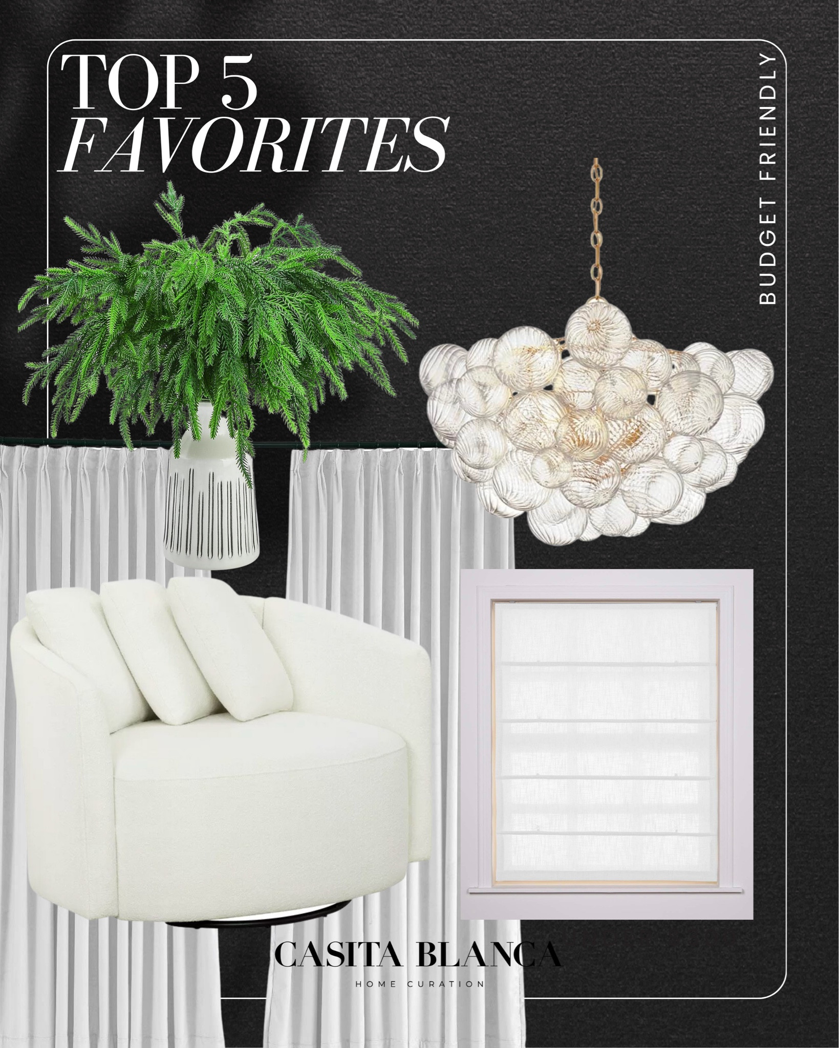 Top 5 favorites 

Amazon, Rug, Home, Console, Amazon Home, Amazon Find, Look for Less, Living Room, Bedroom, Dining, Kitchen, Modern, Restoration Hardware, Arhaus, Pottery Barn, Target, Style, Home Decor, Summer, Fall, New Arrivals, CB2, Anthropologie, Urban Outfitters, Inspo, Inspired, West Elm, Console, Coffee Table, Chair, Pendant, Light, Light fixture, Chandelier, Outdoor, Patio, Porch, Designer, Lookalike, Art, Rattan, Cane, Woven, Mirror, Luxury, Faux Plant, Tree, Frame, Nightstand, Throw, Shelving, Cabinet, End, Ottoman, Table, Moss, Bowl, Candle, Curtains, Drapes, Window, King, Queen, Dining Table, Barstools, Counter Stools, Charcuterie Board, Serving, Rustic, Bedding, Hosting, Vanity, Powder Bath, Lamp, Set, Bench, Ottoman, Faucet, Sofa, Sectional, Crate and Barrel, Neutral, Monochrome, Abstract, Print, Marble, Burl, Oak, Brass, Linen, Upholstered, Slipcover, Olive, Sale, Fluted, Velvet, Credenza, Sideboard, Buffet, Budget Friendly, Affordable, Texture, Vase, Boucle, Stool, Office, Canopy, Frame, Minimalist, MCM, Bedding, Duvet, Looks for Less

#LTKSeasonal #LTKstyletip #LTKhome