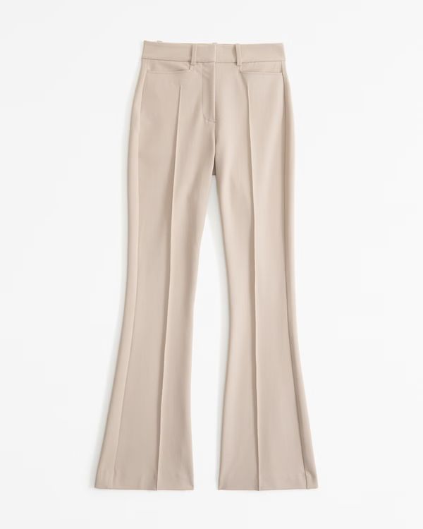High Rise Flare Tailored Pant | Abercrombie & Fitch (US)