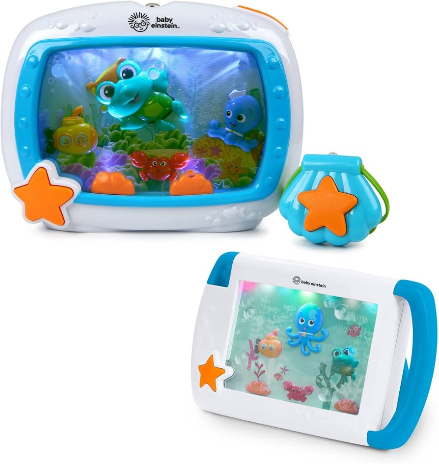 Baby Einstein 2-in-1 Sea Dreams Soother On-the-Go Gift Set, Musical Crib Toy Sound Machine and Po... | Amazon (US)
