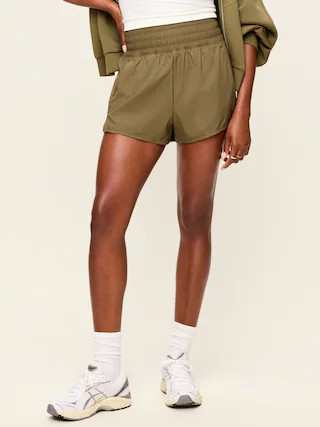Extra High-Waisted Crinkle Run Shorts -- 3-inch inseam | Old Navy (US)