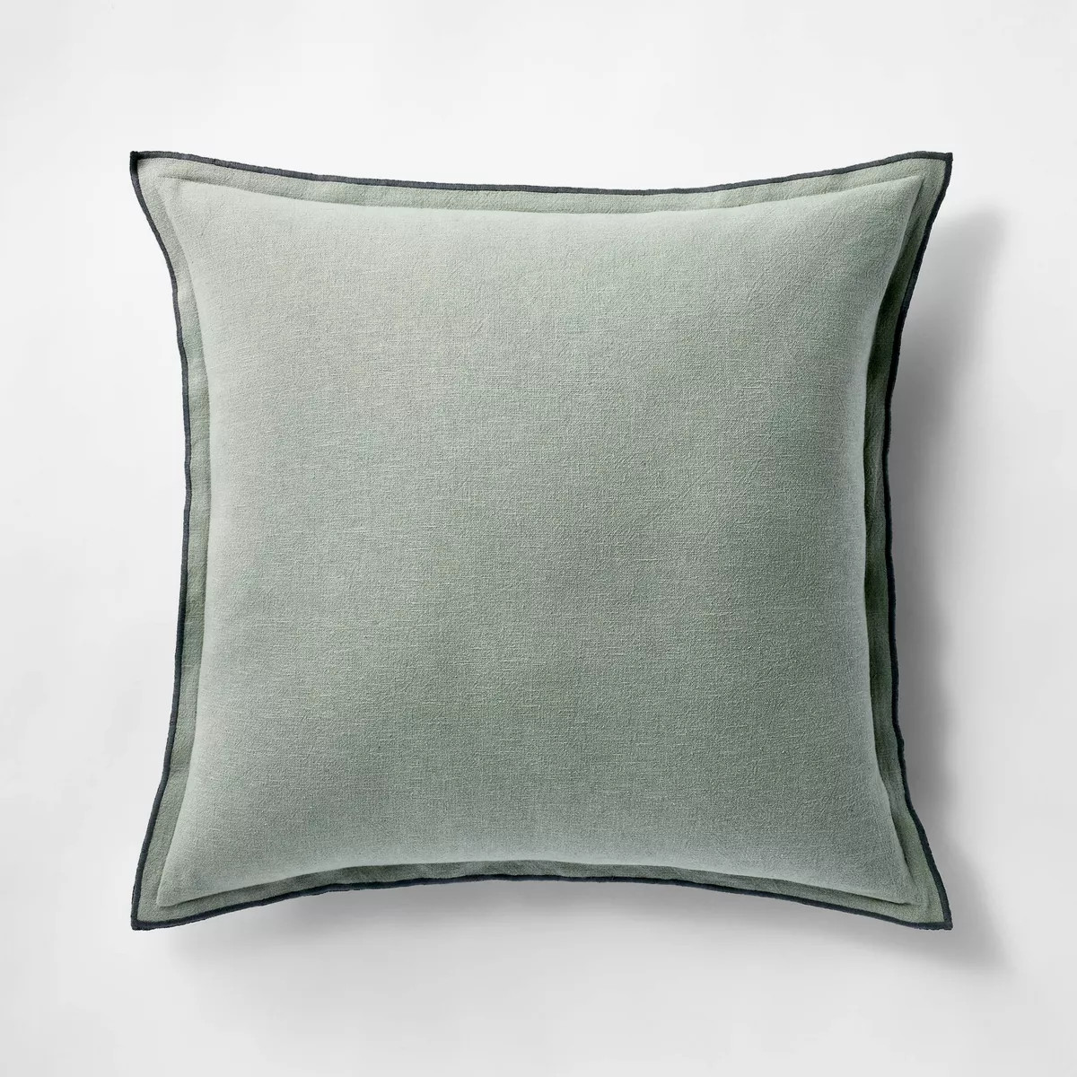 Oversized Linen Square Throw Pillow Green - Threshold™ designed with Studio McGee | Target