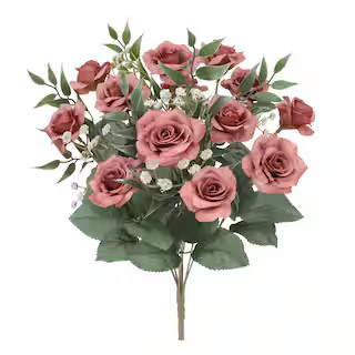 17" Mauve Rose Deluxe Bush by Ashland® | Michaels Stores