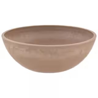 Arcadia Garden Products Garden Bowl 12 in. x 4-1/2 in. Taupe PSW Pot M30TP - The Home Depot | The Home Depot