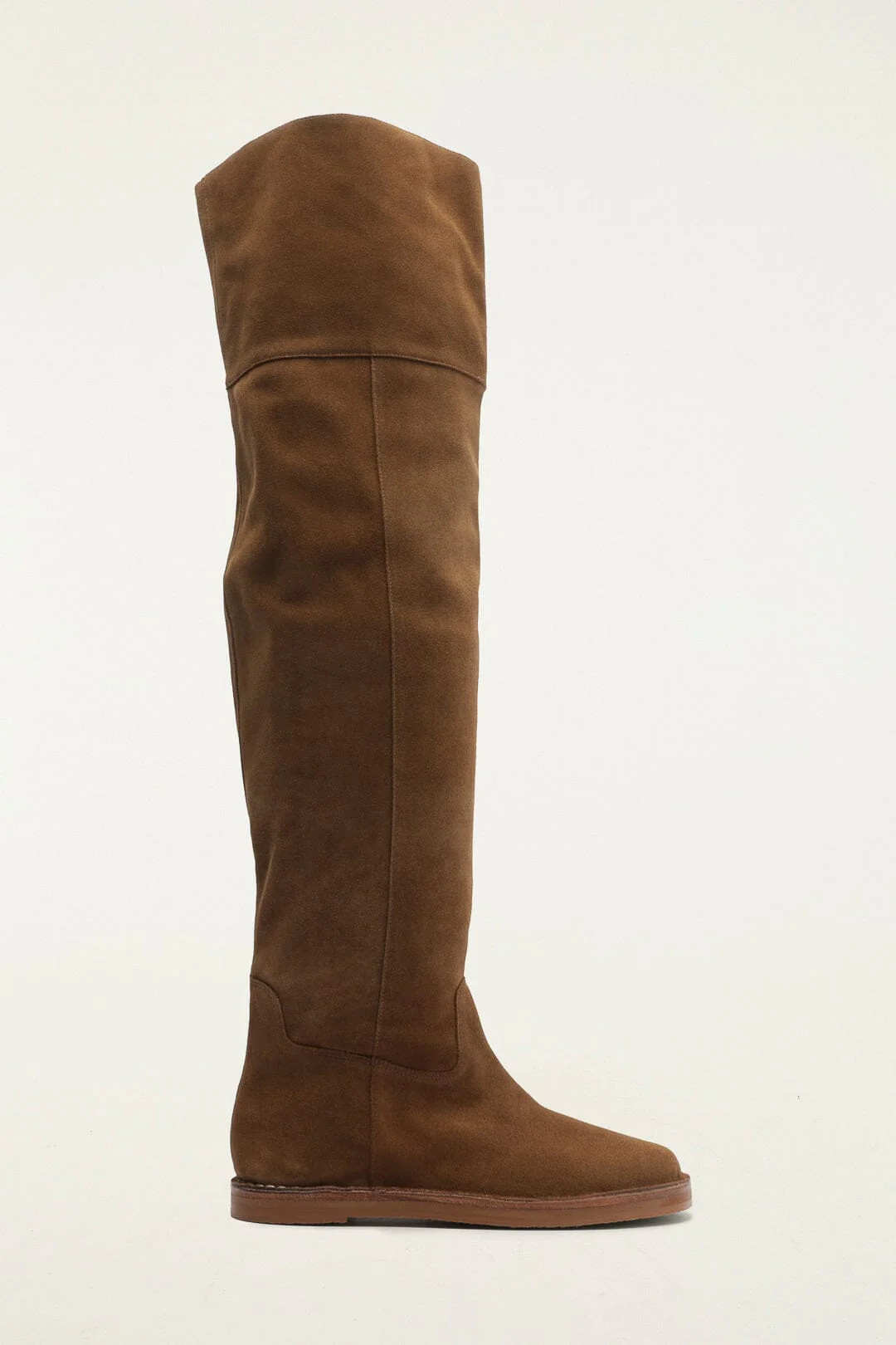 Brown Over The Knee Flat Boot, SAND / 11 | FarmRio (US)