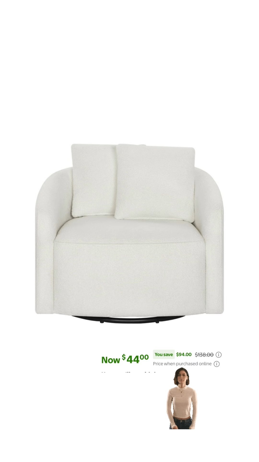 What a deal! Perfect for a little corner in your kids room with books to read! 