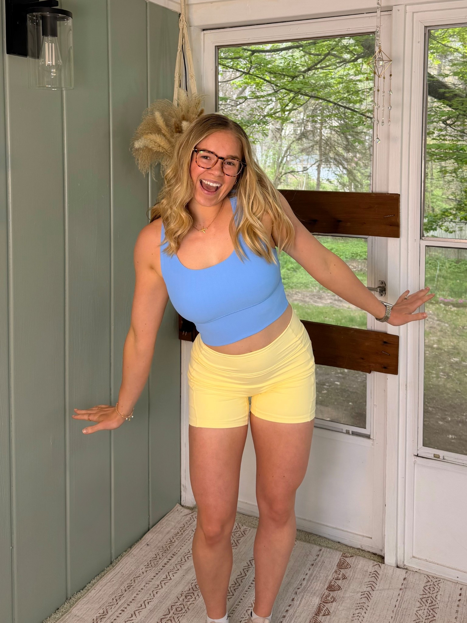 Athletic tank top find! 🩵 This blue is SO pretty. 💙🦋🐬
Wearing a size medium. 

🛍️comment “top” for shoppable link 

#athletictanktop #athleisuretop #sportsbra #athleticclothing #workoutclothesaddict 

Womens Racerback Sport Bra Workout Tank Tops Sleeveless Ribbed Athletic Yoga Tops with Built in Bra

#LTKootd #LTKActive