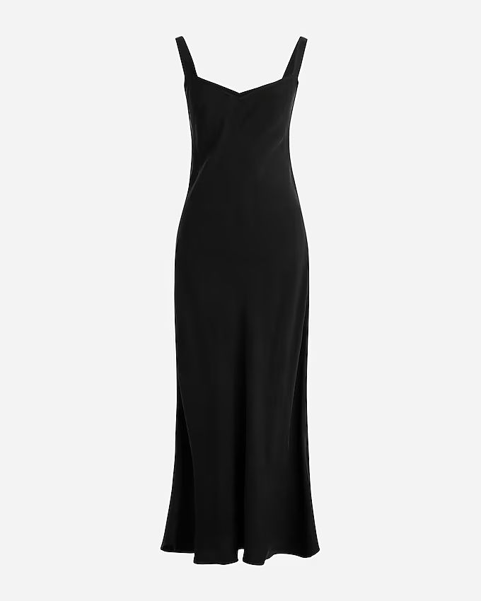Gwyneth V-neck slip dress in cupro-blend | J.Crew US