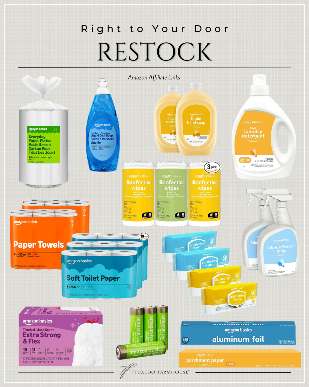 Restock your essentials without the store run 🧼✨

All your go-to household staples in one place—paper goods, cleaning must-haves, laundry, and everyday basics that keep everything running smoothly. These are the items to easily reorder on repeat because they’re affordable, reliable, and just make life easier.

If your cabinets are looking low, this is your sign to stock up 🙌 Everything is linked for quick delivery right to your door 📦

#LTKhome #LTKfinds #restock 

 #LTKSeasonal #LTKHome #LTKSaleAlert