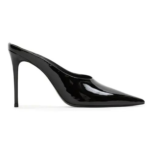 BLACK SUEDE STUDIO Fallon 100 Pump in Black Patent at Nordstrom, Size 39 Eu | Nordstrom