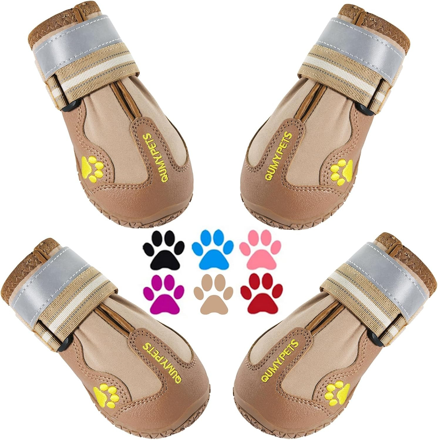 QUMY Dog Shoes for Hot Pavement, Dog Snow Boots & Paw Protectors for Winter | Amazon (US)