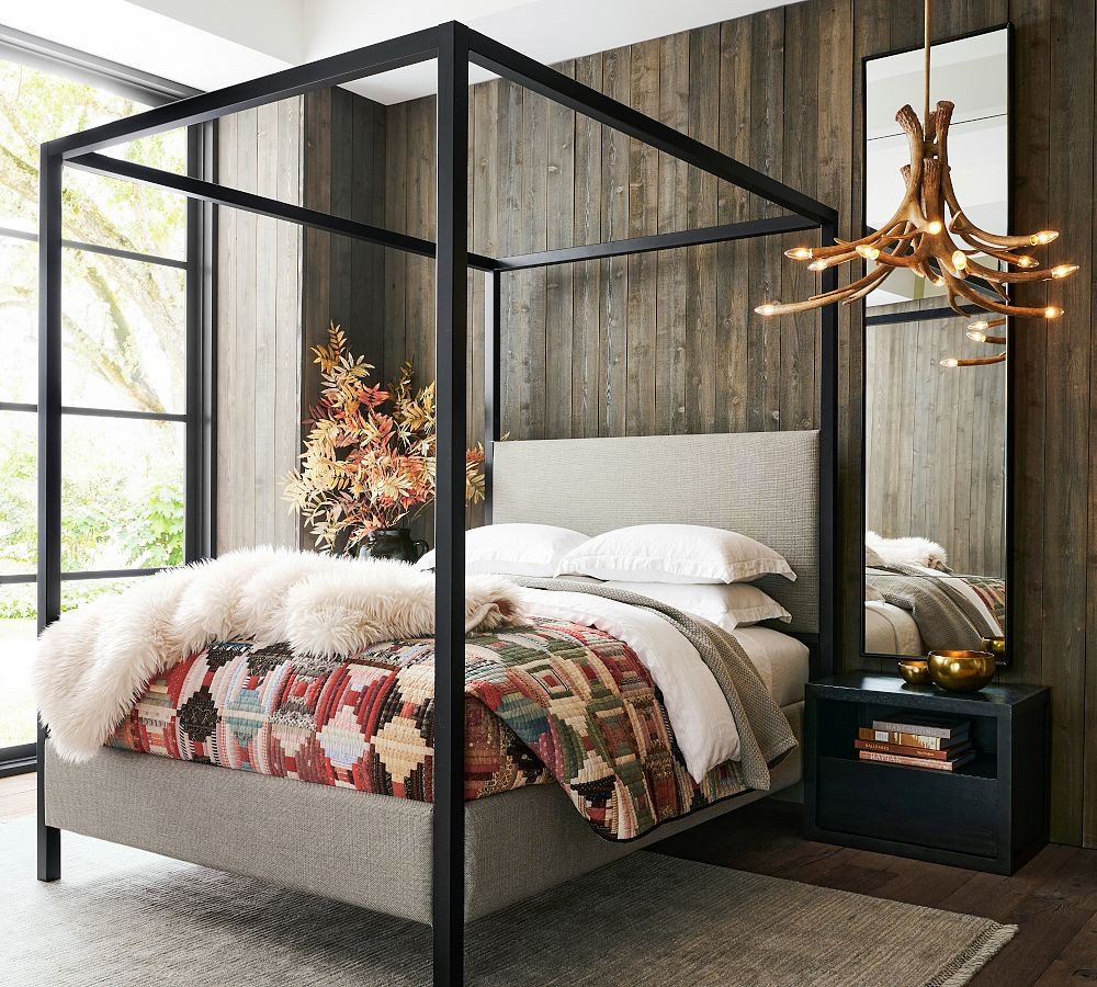 Atwell Metal Canopy Bed | Pottery Barn (US)