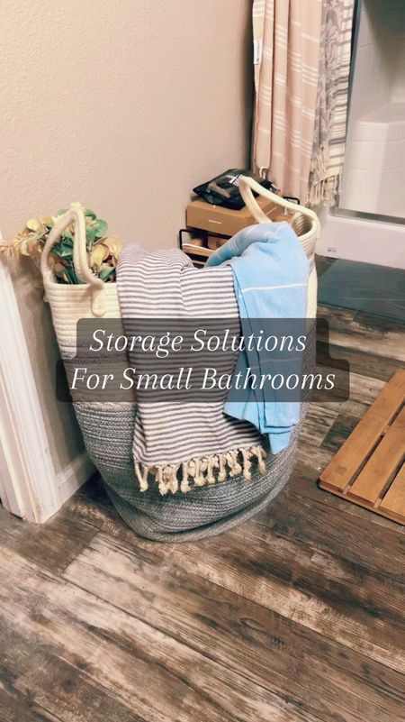 Getting Creative with Storage can be a challenge! But not if you use things that would look normal in your surroundings, like this large woven Basket. You can fill it with things you don't use often and rotate them out when needed.
Grab Yours Here: https://amzn.to/4cizv1j

#storagesolutions #storagecontainers #storageideas #bathroommakeover #bathroomstorage #smallbathroom #organizedhome #organizingtips #organizationhacks #amazonfind #founditonamazon #amazonhomefinds #amazonfinds 

#LTKHome #LTKVideo #LTKStyleTip