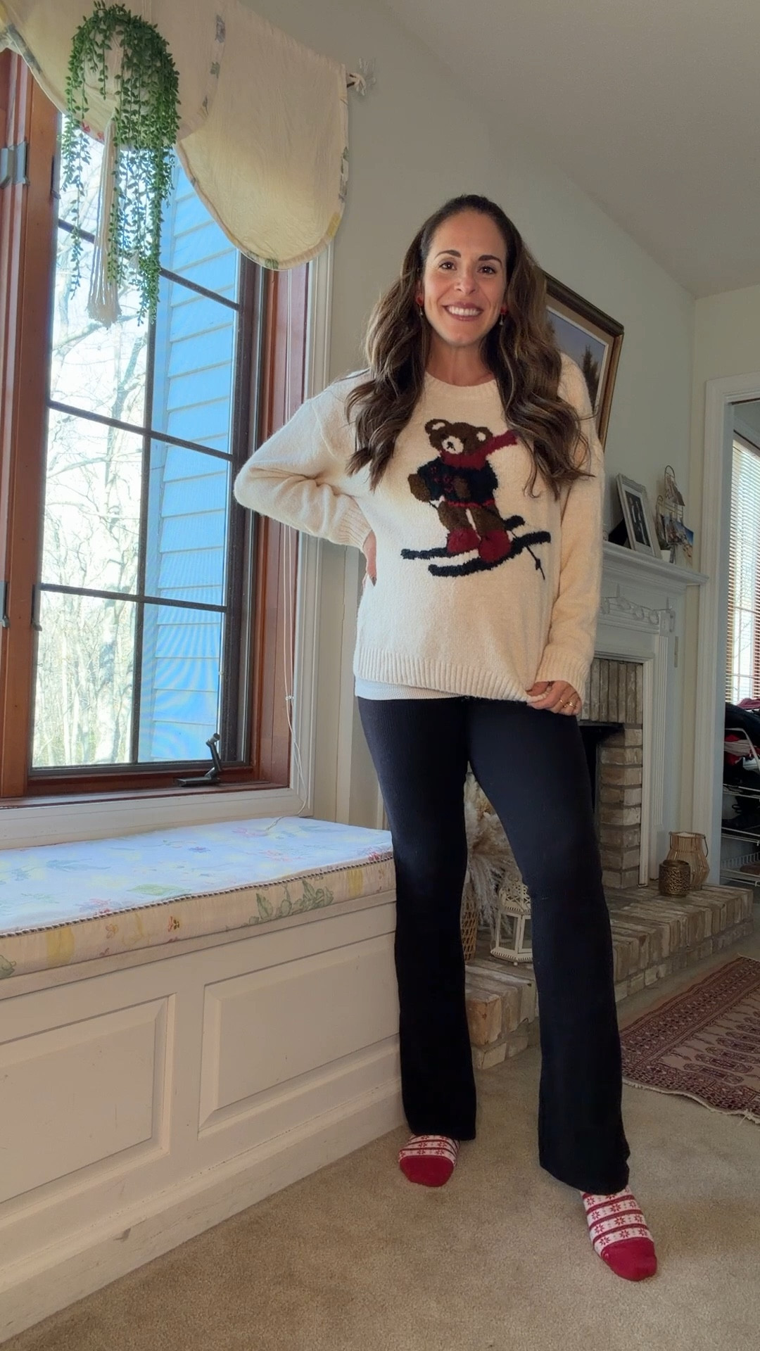 My holiday bear ski sweater (it’s giving Ralph L) is marked down from $35 to under $25 as of today! Also my holiday red pjs (also comes in a skier print) are marked down to $21 as of today ⛷️ ❄️🎄✨ perfect cozy holiday gifts! Happy Thanksgiving and Merry Christmas! 

#LTKCyberWeek #LTKSaleAlert #LTKFindsUnder50