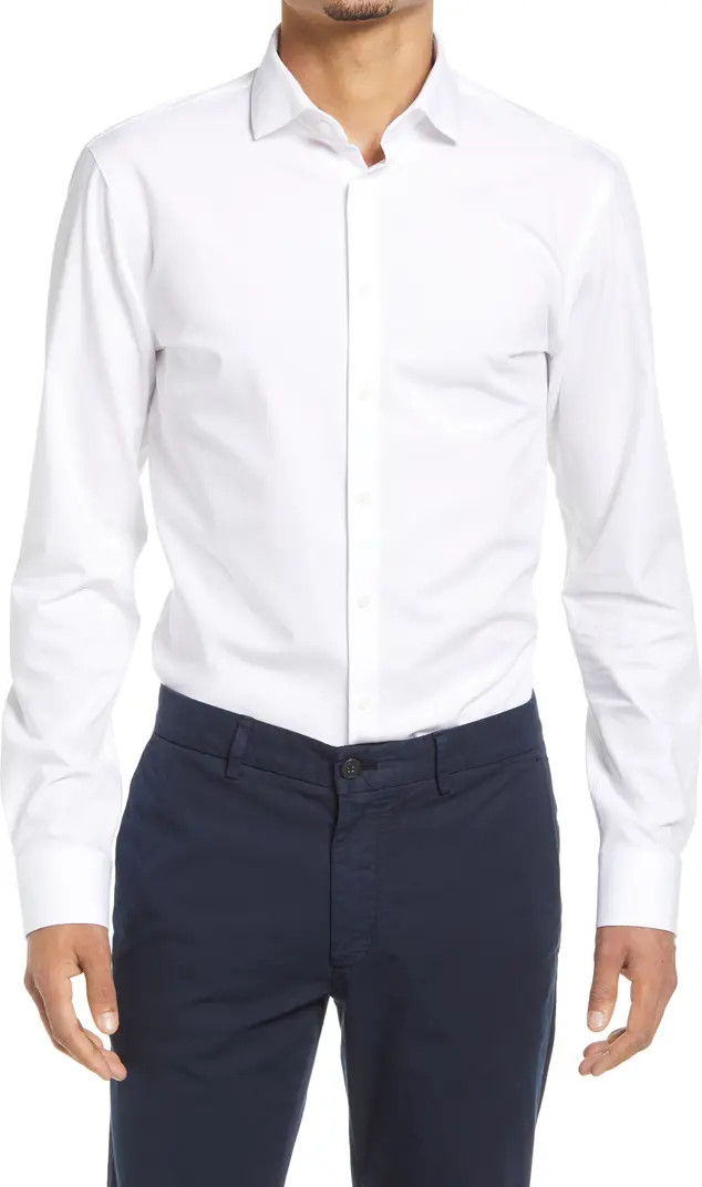 Tech-Smart Extra Trim Fit Dress Shirt | Nordstrom