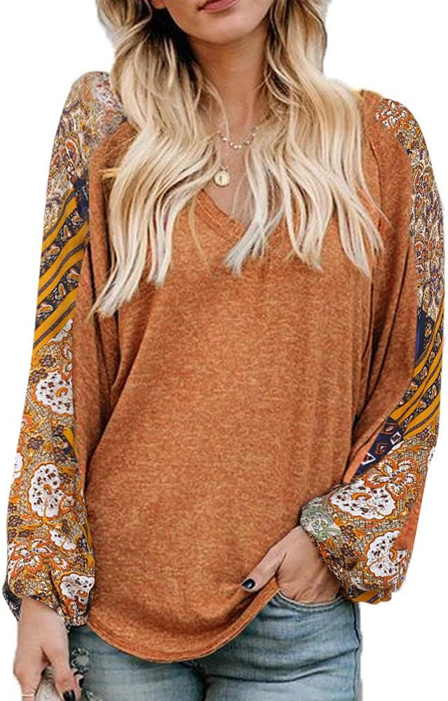 Beyove Women's Lace Short Sleeve Blouses V Neck Summer Tops Loose Casual Tee Shirts | Amazon (US)