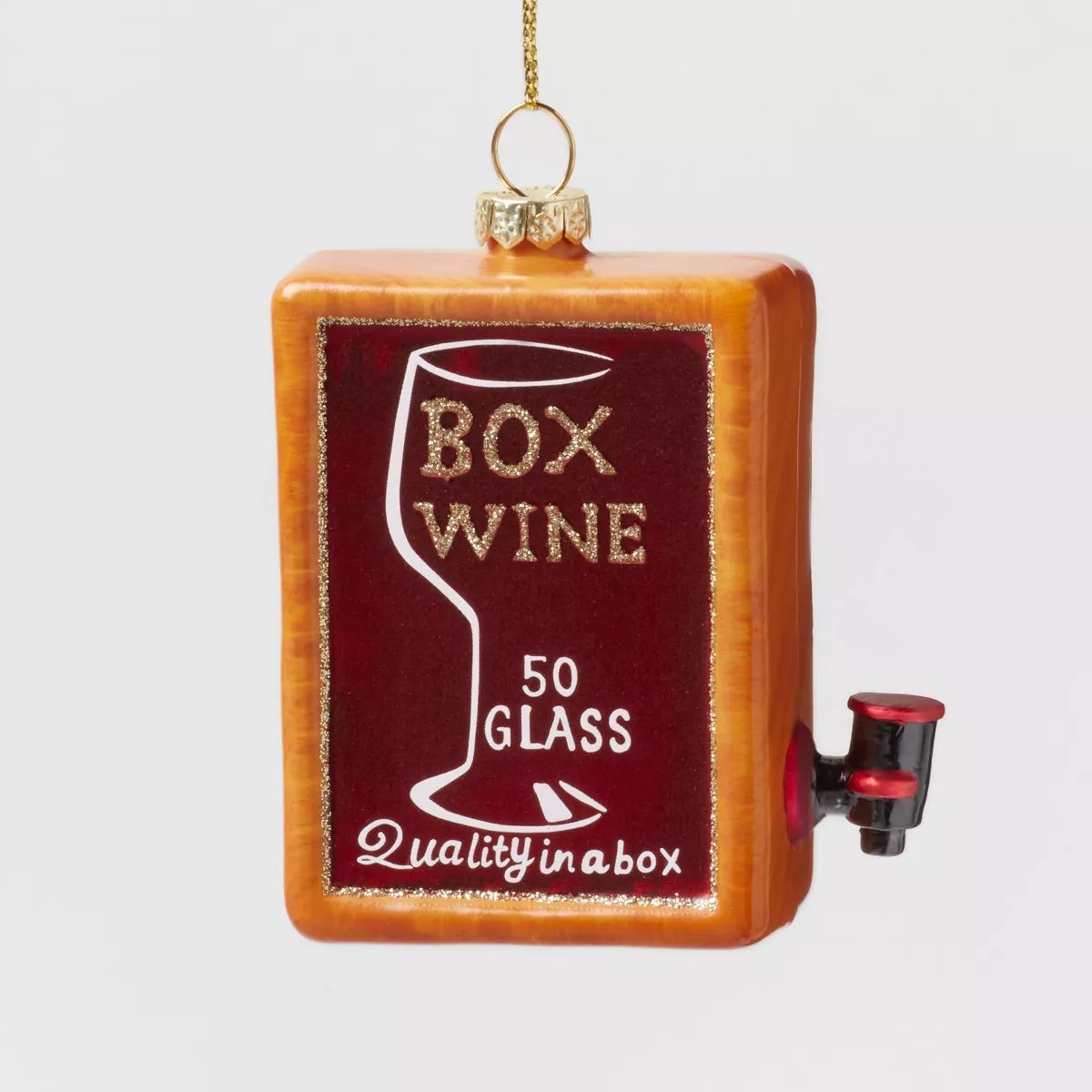 Glass Boxed Wine Christmas Tree Ornament - Wondershop™ | Target
