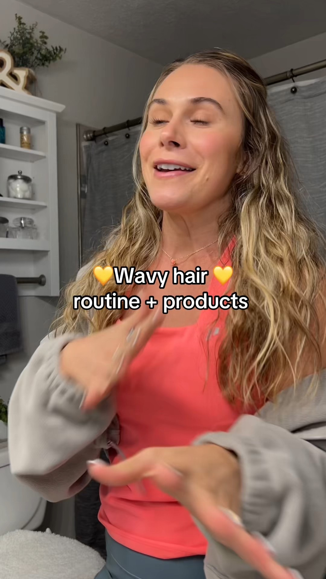 My fav routine! 

Curl cream,
Mouse,
Gel