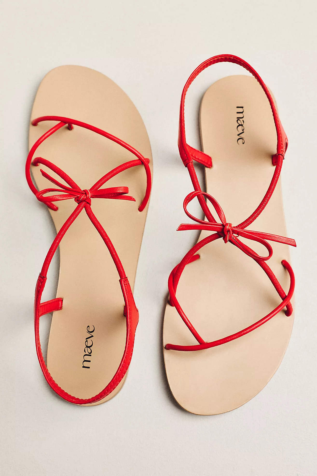 Maeve Strappy Bow Sandals | Anthropologie (US)