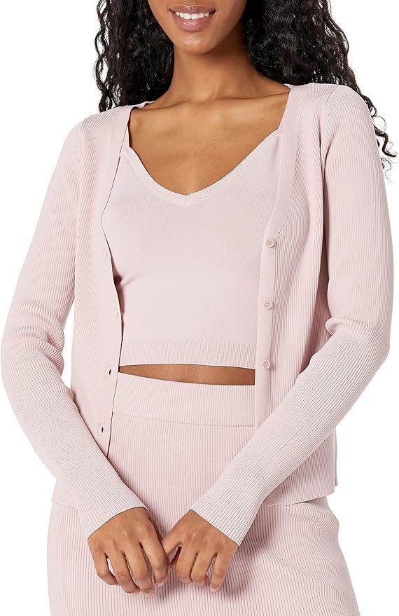 The Drop Women's Anya Fitted Rib Cardigan Sweater | Amazon (US)