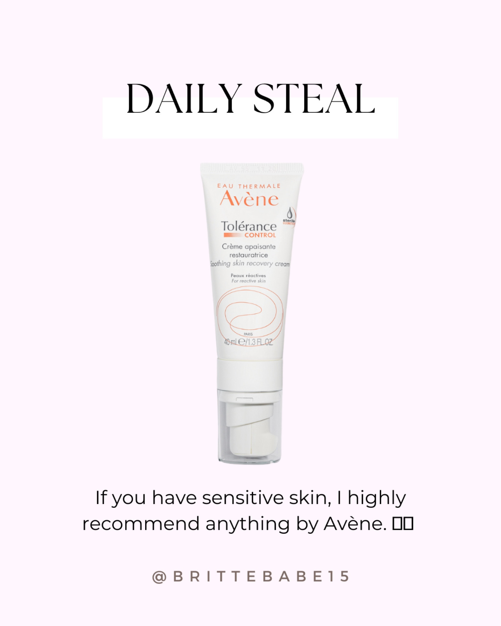 If you have sensitive skin, I recommend anything by Avène! Only $18 today! 

#LTKbeauty #LTKsalealert #LTKunder50