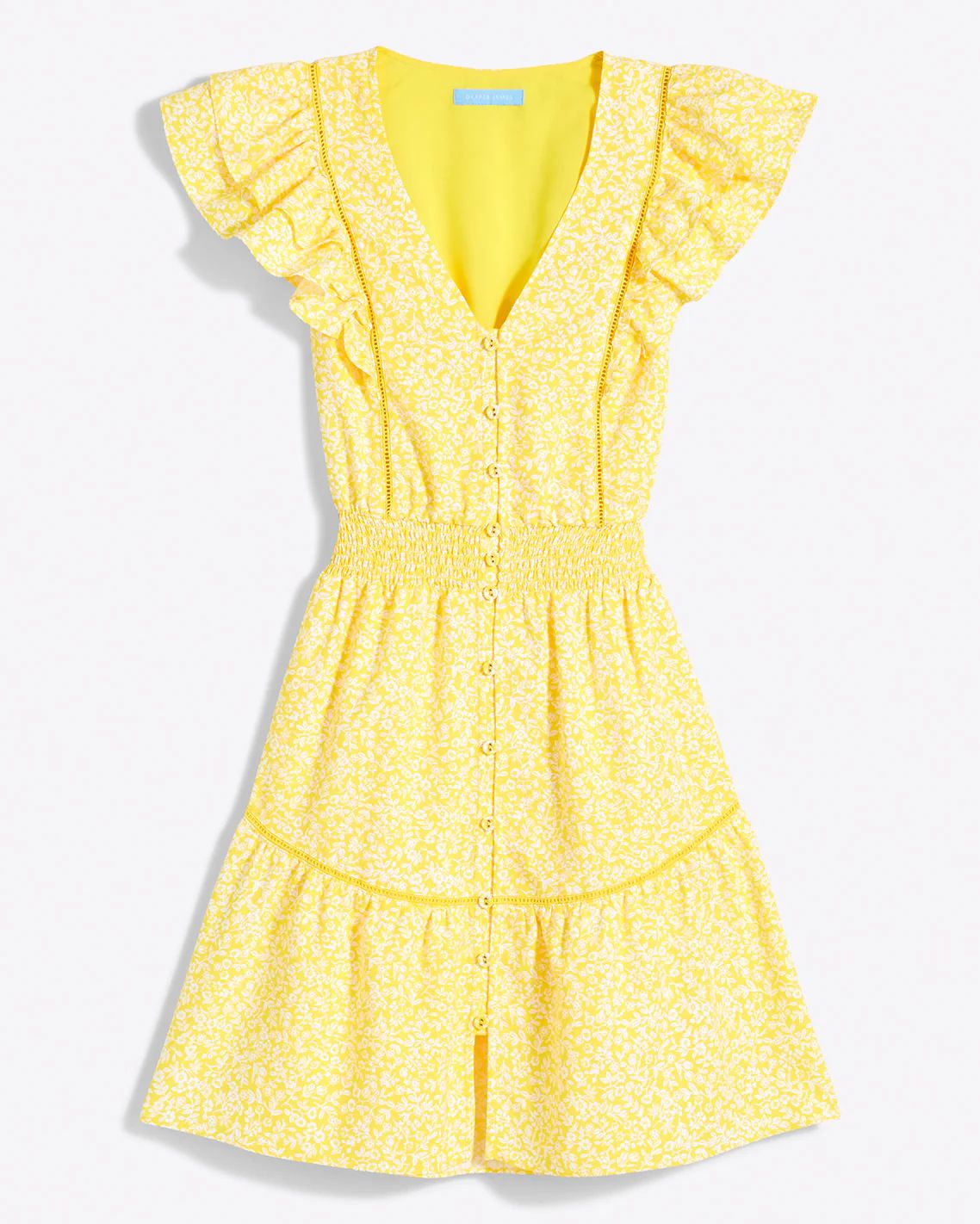 Gabby Mini Dress in Golden Floral | Draper James (US)