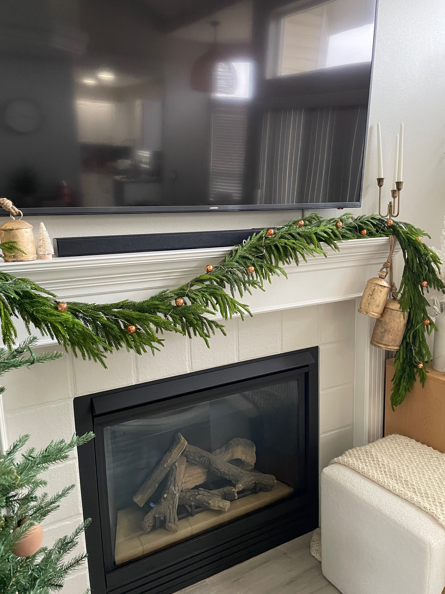 Afloral real touch faux pine garland - small drape used 2x garlands


#LTKHome #LTKHoliday