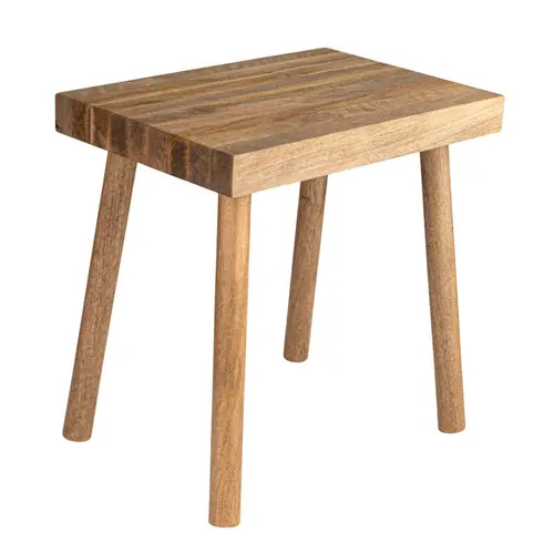 Storied Home Long Reclaimed Wood Stool, Natural at Nordstrom | Nordstrom