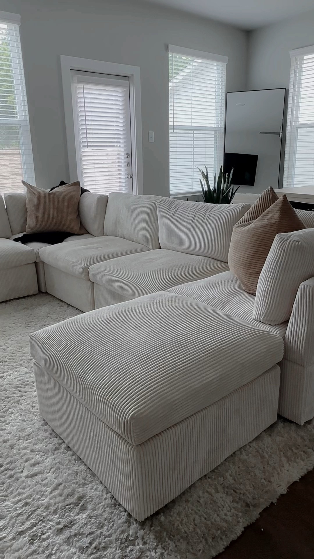 Keeping it light, airy, and minimalistic. This is my latest sectional purchase from Wayfair,  adorned with some khaki 24x24 corduroy pillow cases from Amazon.  

#LTKHome