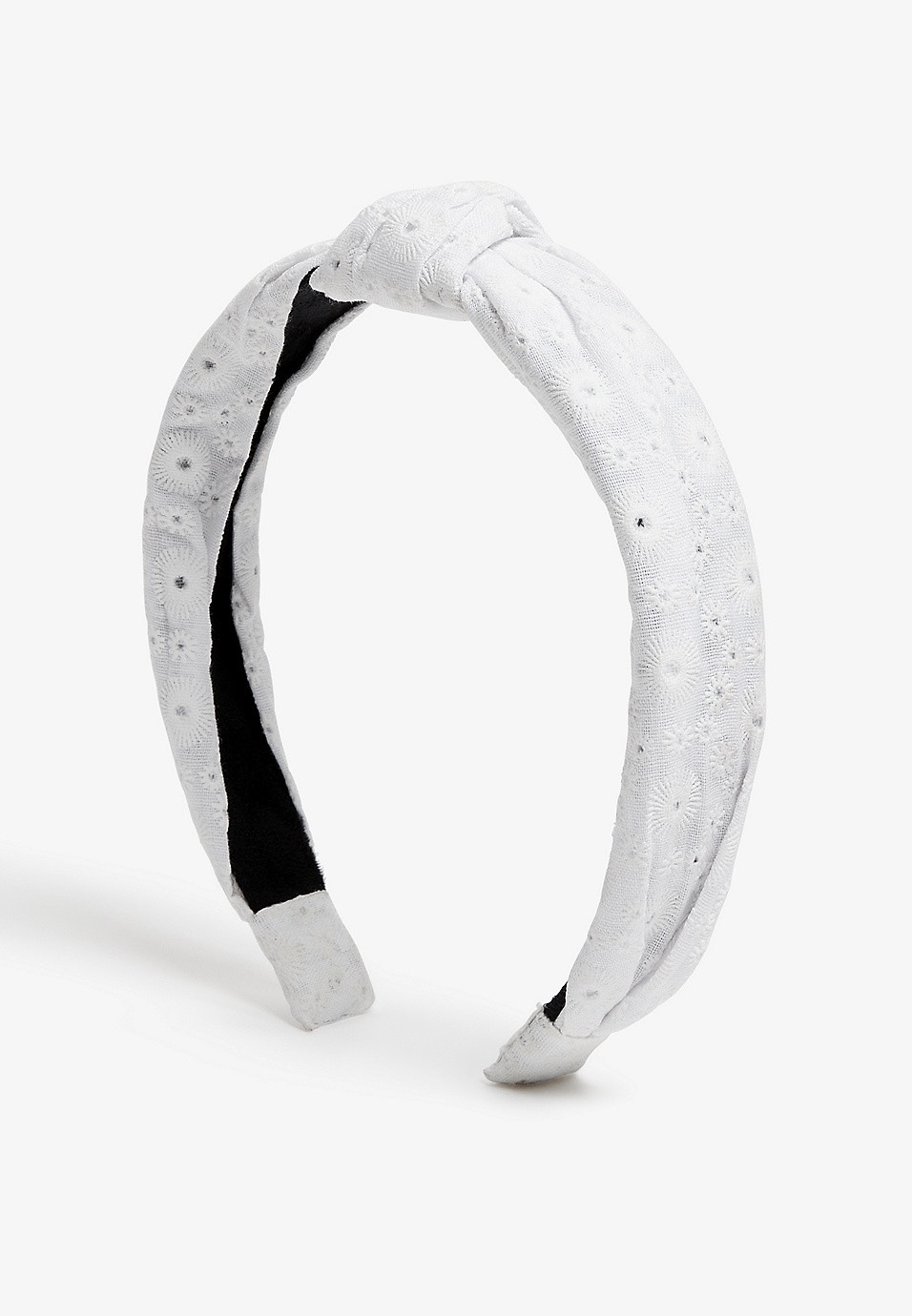 White Eyelet Headband | Maurices