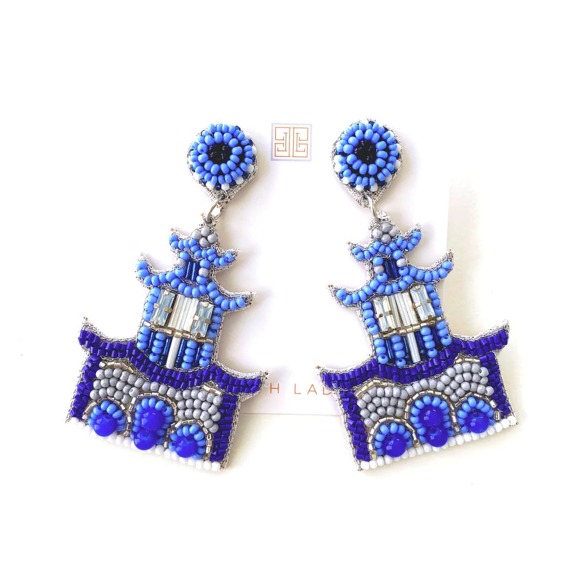 Blue Pagoda Earrings | Beth Ladd Collections