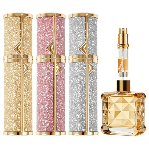 EZEJIAO Travel Perfume Bottle Refillable 3PCS, Leak-Proof TSA Perfume Travel Bottle, Luxury Refillable Perfume Atomizer Portable Perfume Sprayer for Women & Men | Amazon (US)