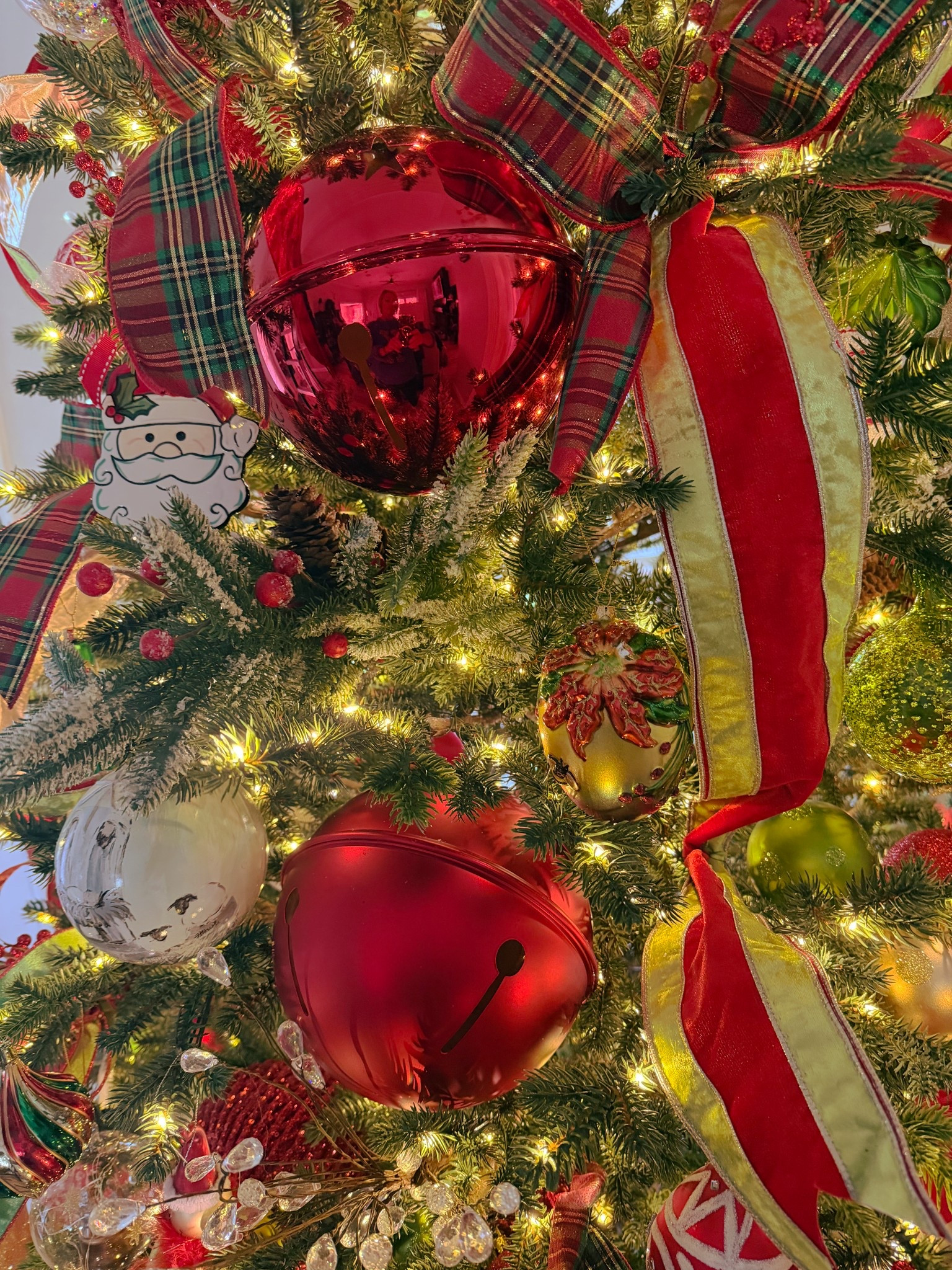 
These jumbo red bell ornaments from Walmart are my secret to making the tree look full, lush, and intentionally styled. They’re shatterproof, super lightweight, and they instantly add that cozy Christmas drama without crowding the branches. I love using oversized ornaments like this as tree fillers to create dimension and balance all the ribbon and details. Festive and so easy to work with!



walmart christmas ornaments, jumbo ornament, oversized red bell ornament, walmart holiday decor, christmas tree decor ideas, tree filler ornaments, cozy christmas decorating, glam christmas tree, red and plaid christmas decor, traditional christmas tree style, shatterproof holiday ornaments, budget friendly holiday decor


#LTKHome #LTKSeasonal #LTKHoliday
